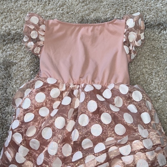 Disney Minnie Mouse‎ Deluxe Rose Gold Halloween Costume Dress XS 3T-4T - Picture 8 of 9